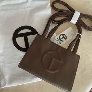 Telfar small chocolate bag